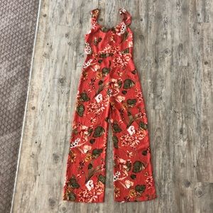 New Floral Romper with Tie Back